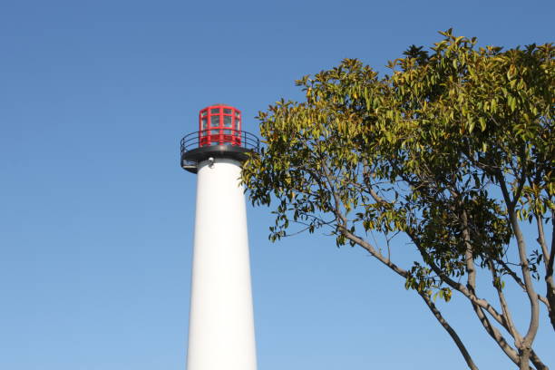 długa plaża, kalifornia - long beach california lighthouse los angeles county zdjęcia i obrazy z banku zdjęć