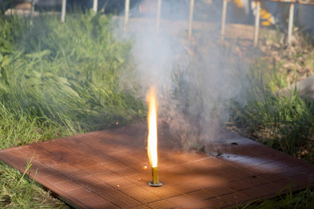 istock Firecrackers sparkling and throwing fire to celebrate a birthday 1389972092