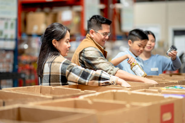 istock Packing at a Local Food Bank 1389973528