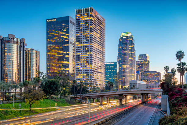 istock Los Angeles Corporate Business Twilight Blue Hour 1389974322