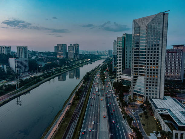 istock Berrini Avenue in Sao Paulo city 1389974532