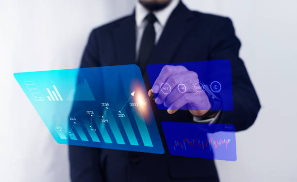 istock Businessman Trader touching on visual screen for investment or trading online technology invest and stock market forex and then stock exchange 1390002467