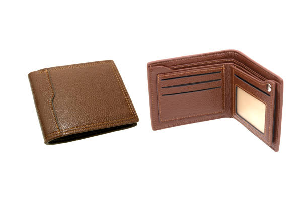 istock New leather brown men wallet isolated on white background 1390012224