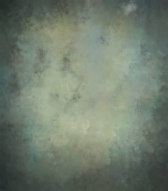 istock Creative illustration with digital brush strokes of different shapes. 1390012965