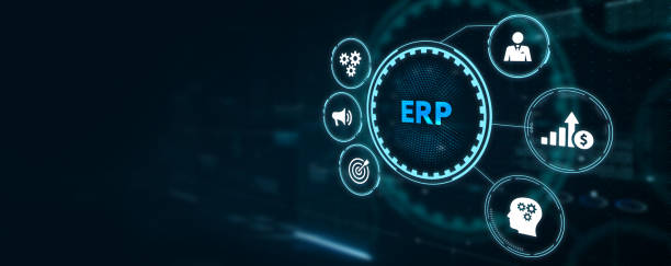istock Business, Technology, Internet and network concept. Enterprise Resource Planning ERP corporate company management.3d illustration 1390013727