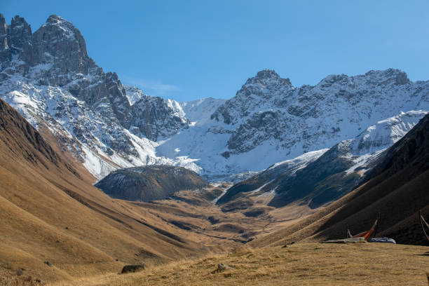 istock Kazbegi Georgia Mountain Valley 1390020319