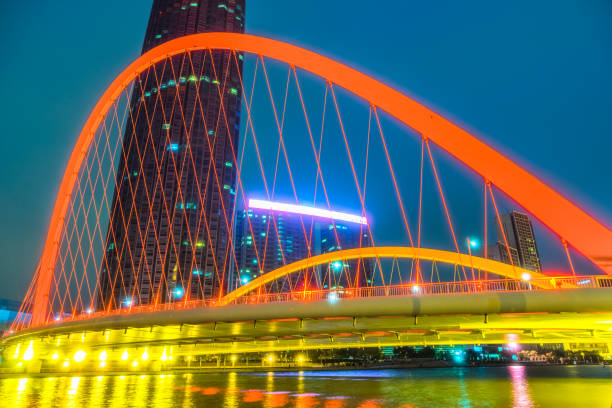 istock Tianjin Hai river beautidul night scenery 1390020801