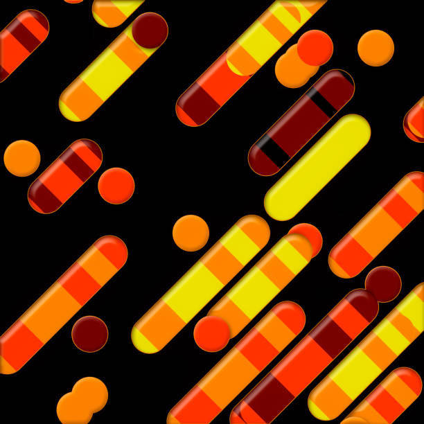 istock Colored geometric shapes abstract 3d rendering background. Elegant, modern style. Digital illustration 1390026767