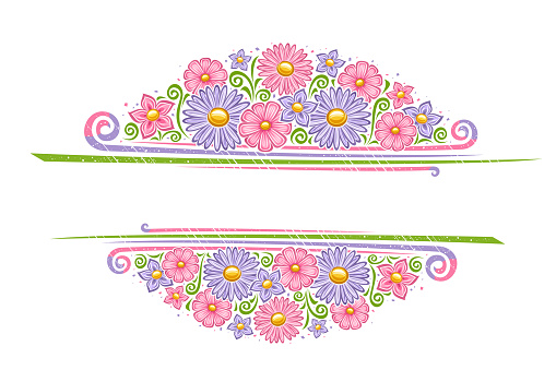 Vector border for Holiday Flowers