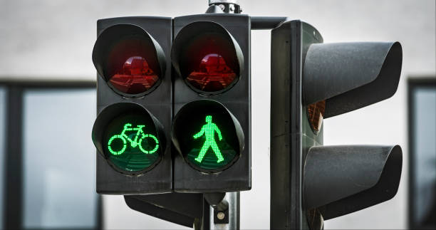 Traffic lights stock photo