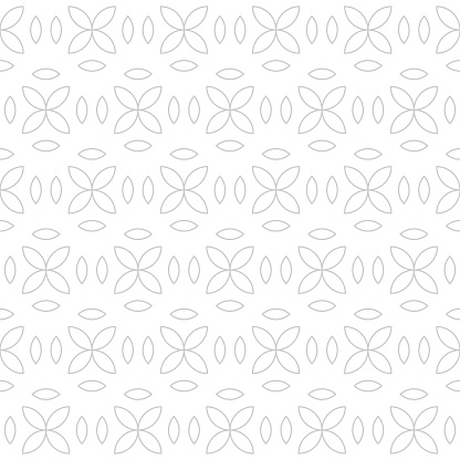istock Pattern made of flowers and leaf shapes 1390041967