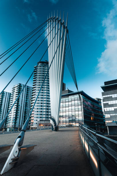 istock Salford, The Quays, Millenium Bridge 1390045282