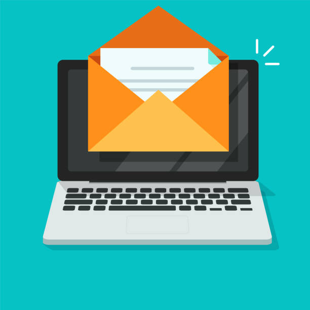 Sending Computer In Mail 1,900+ Sending Email From Laptop Stock Illustrations, Royalty-Free ...