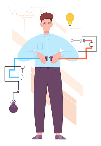 Realization Problem Man Solving Problem Innovative Thinking Idea Realization Stock ...