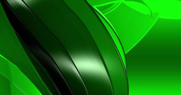 istock looped footage. Abstract light green background with dynamic green 3d lines. 3D animation of herbal color lines. Modern video background, animated, screensaver, copy space 1390058205