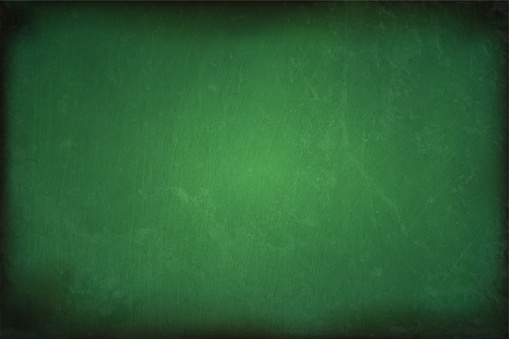 Blank and empty dark jade green gradient colour grunge textured scratched scuffed vector backgrounds with scratches all over like a blackboard or slate surface
