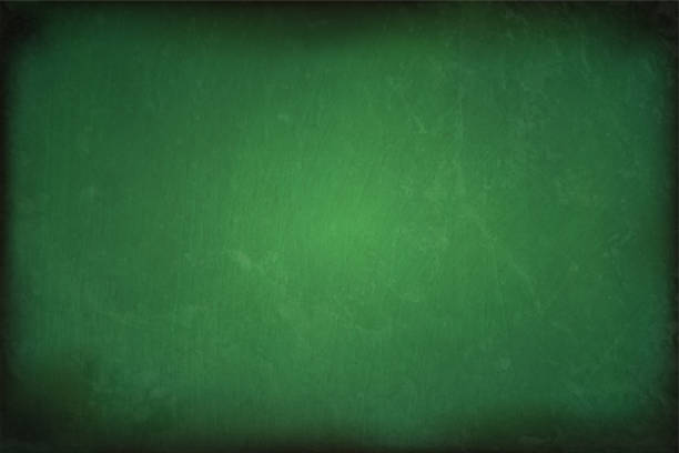 Blank and empty dark jade green gradient colour grunge textured scratched scuffed vector backgrounds with scratches all over like a blackboard or slate surface Old grunge dark pastel green coloured spotted and textured grunge backgrounds - suitable to use as rustic backdrops, wallpaper templates. blackboard texture stock illustrations