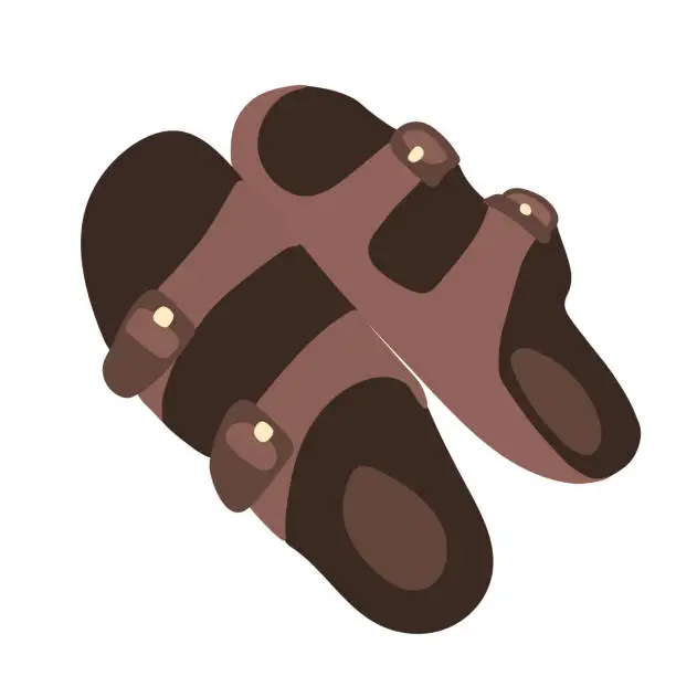 Vector illustration of Sandals
