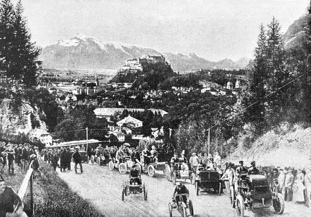 istock Driving automobiles in Salzburg 1390075001