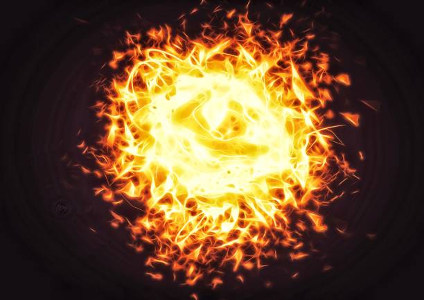 istock Illustration of the burning sun 1390075903