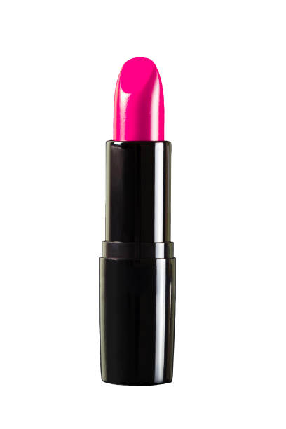 istock Pink lipstick isolated on white background 1390076142