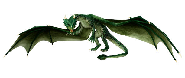 istock 3D Rendering Fairy Tale Dragon on White 1390079469