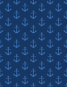 istock Nautical Seamless Background Of Anchors 1390087027