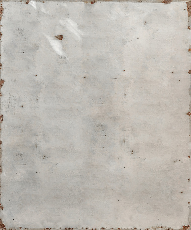 Antiguo letrero de hojalata con mucho espacio de texto photo