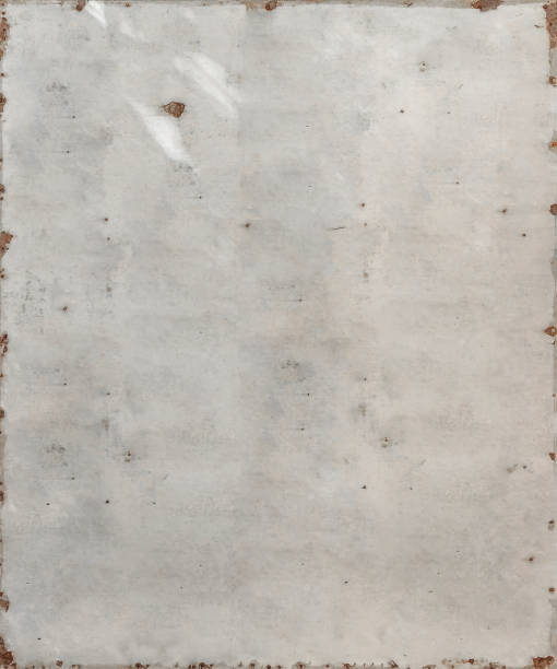 istock Old tin sign with lots of text space 1390089030