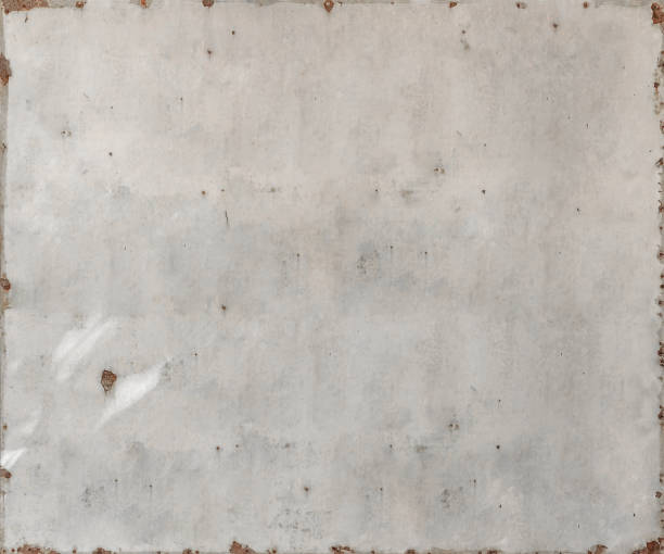 istock Old tin sign with lots of text space 1390089329
