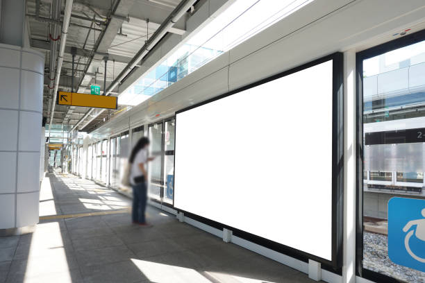istock Subway Scenery and Advertising Mockup 1390093409