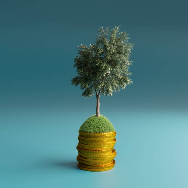 Green finance concept stock photo
