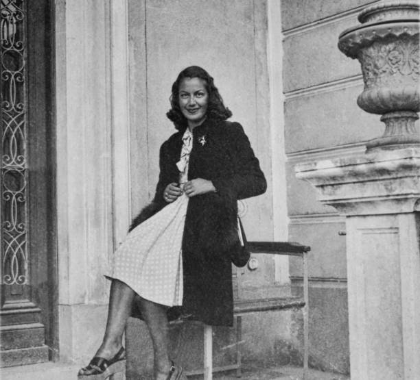 istock Beautiful Young Woman in 1941. 1390098584