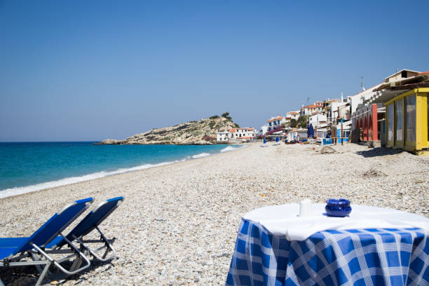 Kokkari beach on the island of Samos