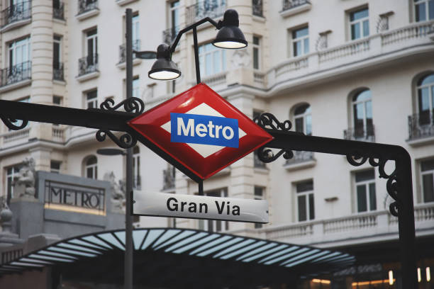 Metro station Gran Via in Madrid
