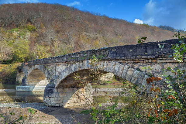 istock Old stone bridge, Dakhovskaya, Russia 1390100211
