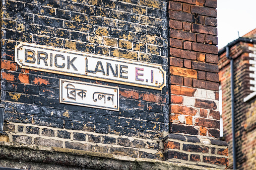 Brick Lane sign in East London