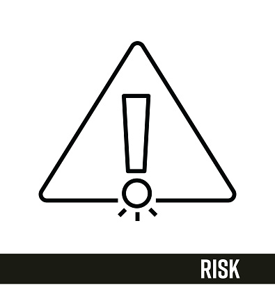 Assessment line icon concept. Risk line icon design. Editable simple design that can be used in many areas.