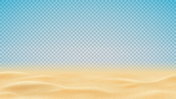 illustrations, cliparts, dessins animés et icônes de texture réaliste du sable de plage ou du désert - sable