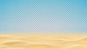 istock Realistic texture of beach or desert sand 1390114846