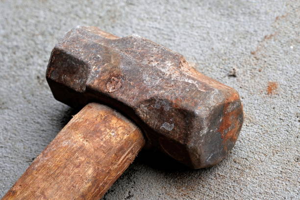 istock Forged steel octagon hammer square head 1390116812
