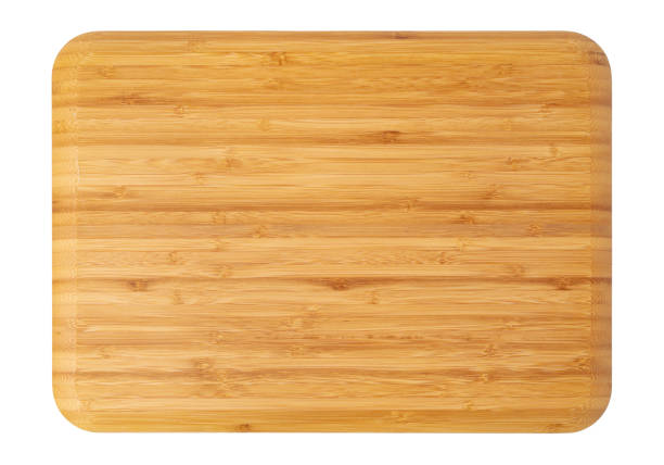istock Wooden board isolated on white background, close up 1390122915