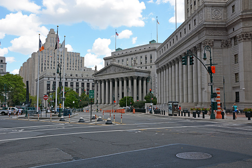 United States District Court building on August 07, 2013 in New York City, NY  New York is the biggest city in the United States