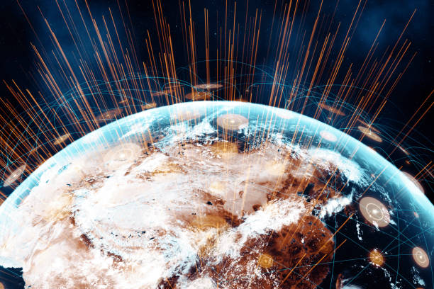 istock Global Connection focus on Asia 1390124296