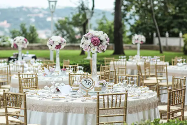 Photo of Table setting for an event