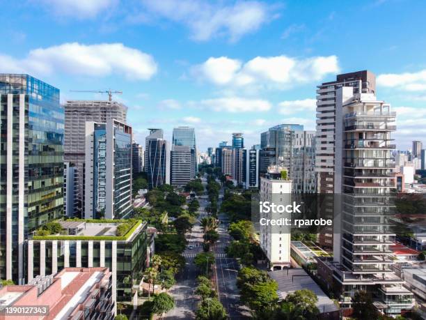 Avenue Faria Lima In Sao Paulo Stock Photo - Download Image Now - São Paulo, City, Brazil