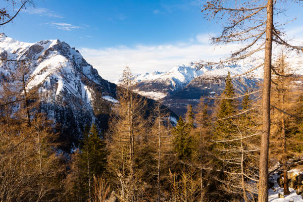 istock Wintertime landscape of Alps on Simplon Pass 1390128824