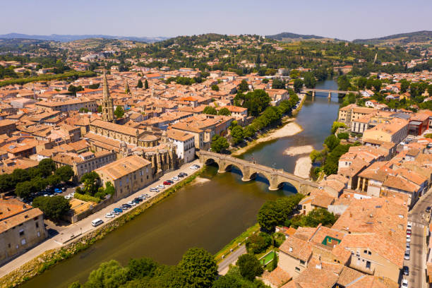 istock View from drone of french commune Limoux 1390129715