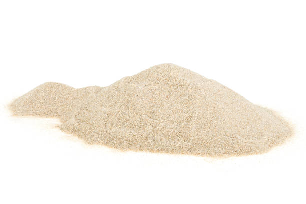 istock Desert sand pile isolated on a white background. Sand dune. 1390136695