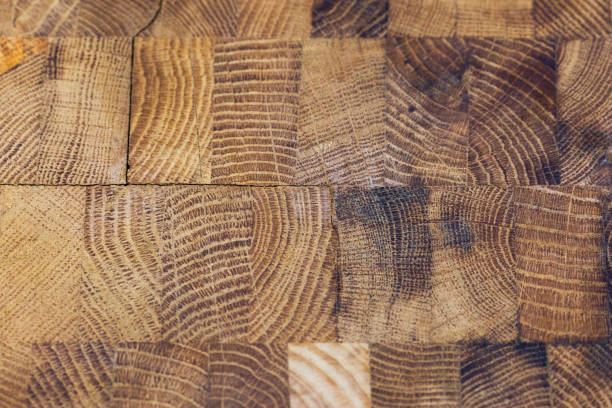 istock Oak board texture. Background of old boards, oak table 1390144615